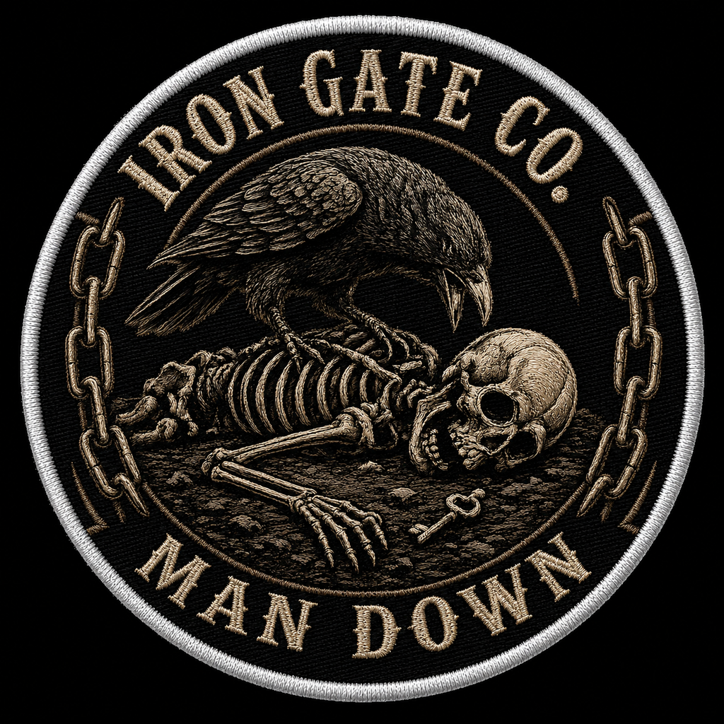 Man Down Velcro Patch