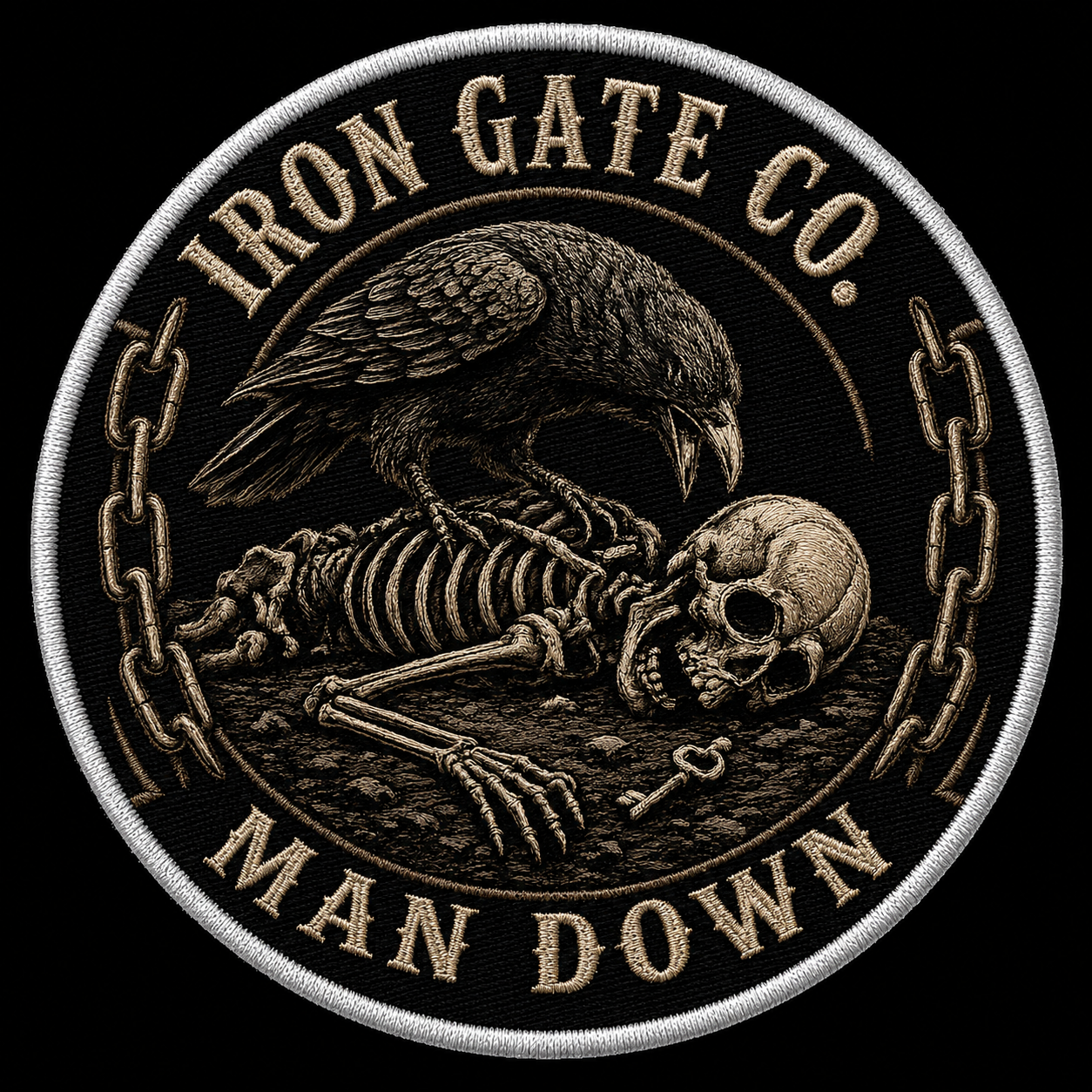 Man Down Velcro Patch